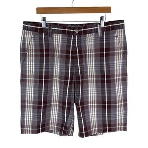SH182 Men’s Tommy Bahama SILK Blend Casual Plaid Beach Walking Shorts 38